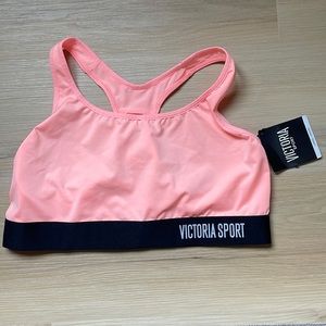 Victoria’s Secret Large Sports Bra coral/peach NEW with tags